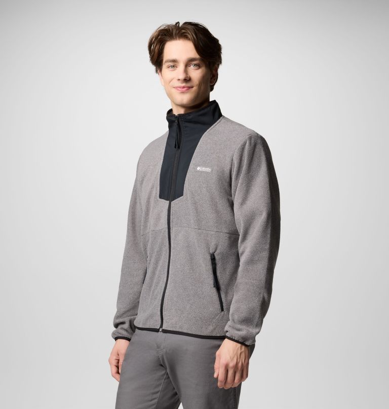 sequoia grove fleecejacke mit durchgehendem reißverschluss für herren – lang