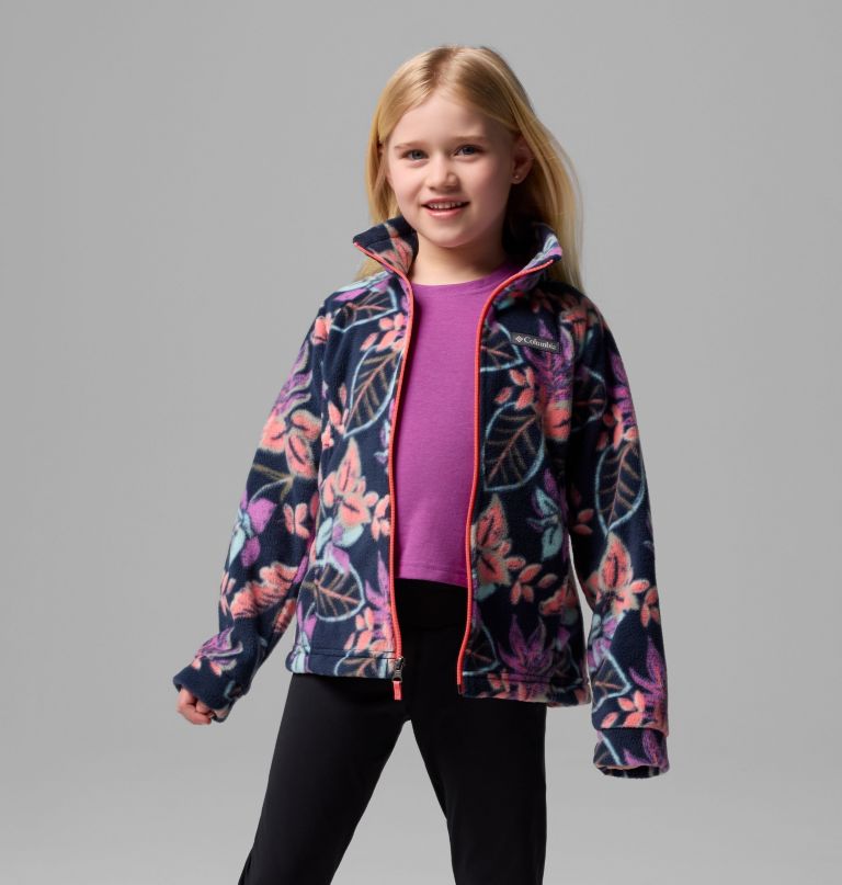 benton springs ii fleecejacke für mädchen mit print