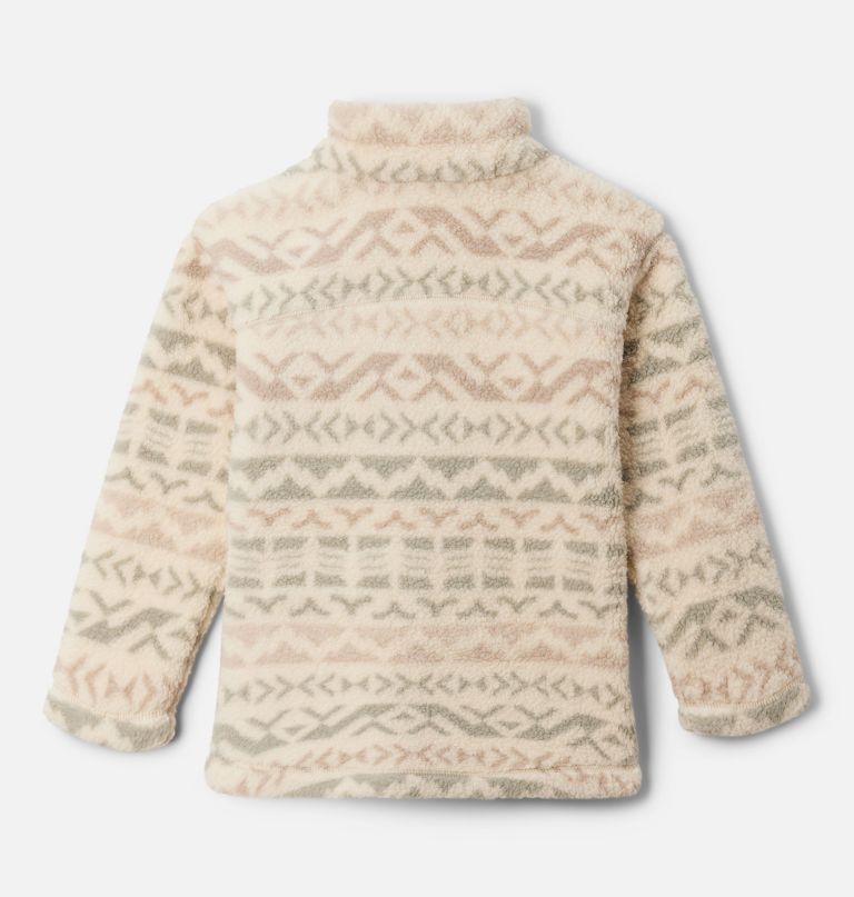 west bend fleecejacke für mädchen mit print und durchgehendem reißverschluss
