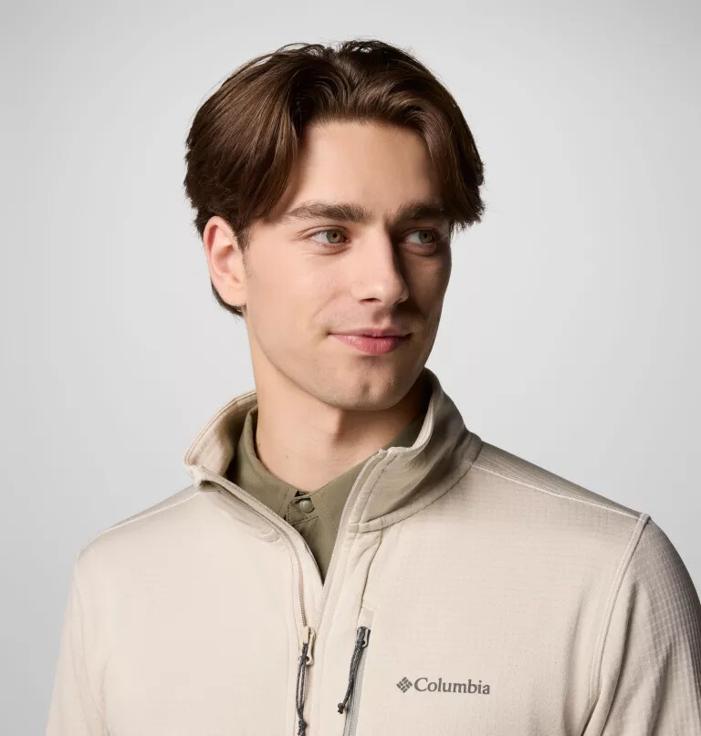 park view fleecejacke für herren mit durchgehendem reißverschluss