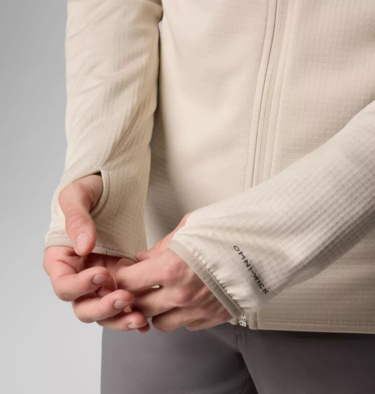 park view fleecejacke für herren mit durchgehendem reißverschluss