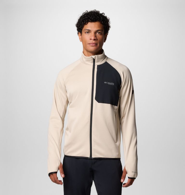 triple canyon grid fleece ii herrenjacke mit durchgehendem reißverschluss