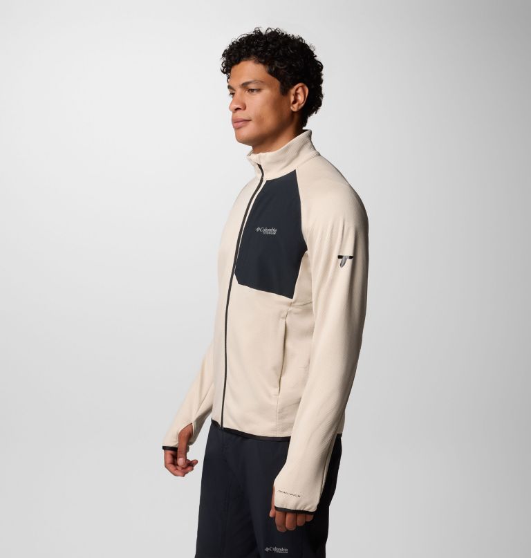 triple canyon grid fleece ii herrenjacke mit durchgehendem reißverschluss