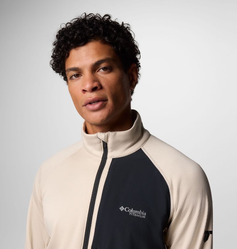 triple canyon grid fleece ii herrenjacke mit durchgehendem reißverschluss