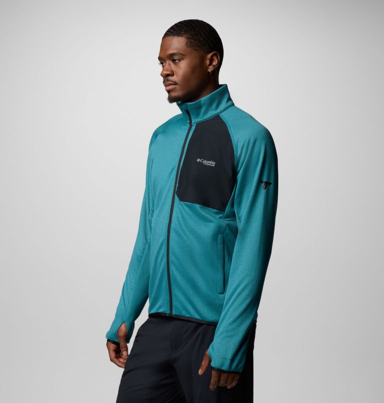 triple canyon grid fleece ii herrenjacke mit durchgehendem reißverschluss