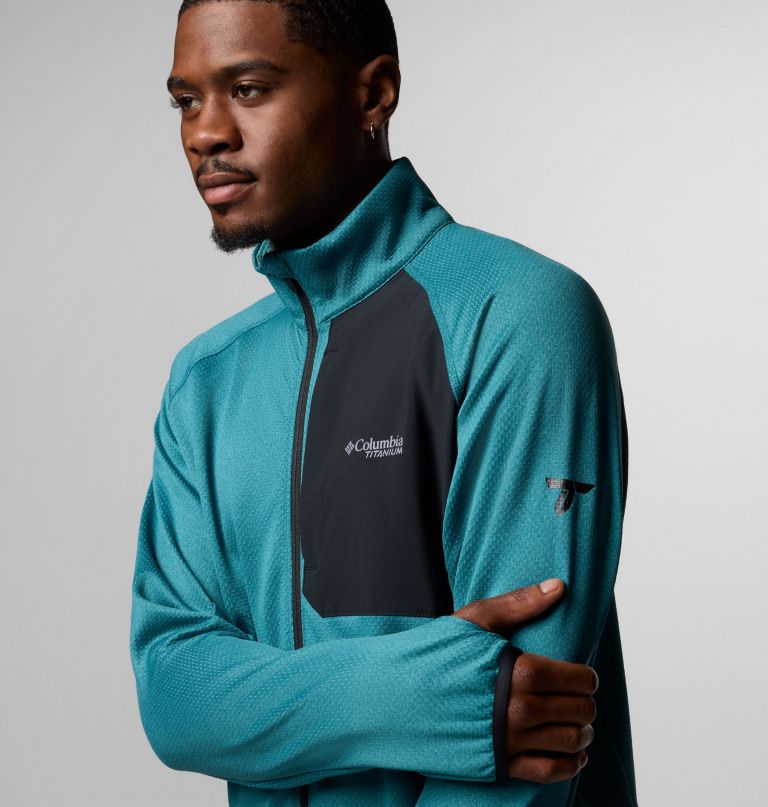 triple canyon grid fleece ii herrenjacke mit durchgehendem reißverschluss