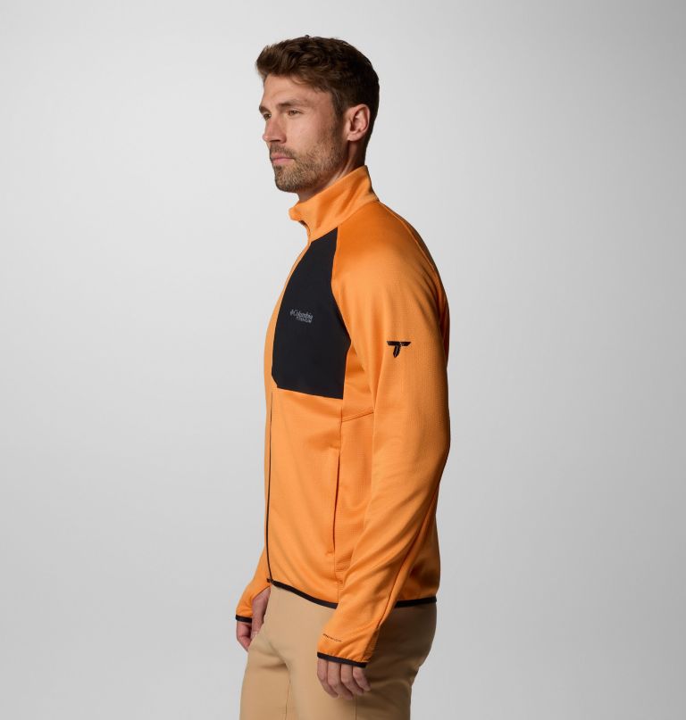 triple canyon grid fleece ii herrenjacke mit durchgehendem reißverschluss
