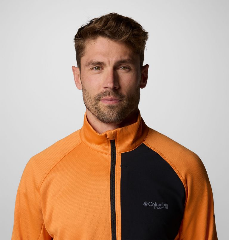 triple canyon grid fleece ii herrenjacke mit durchgehendem reißverschluss