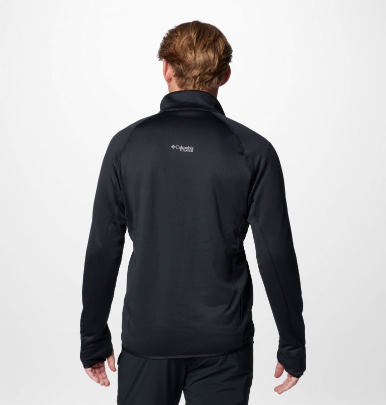triple canyon grid fleece ii herrenjacke mit durchgehendem reißverschluss