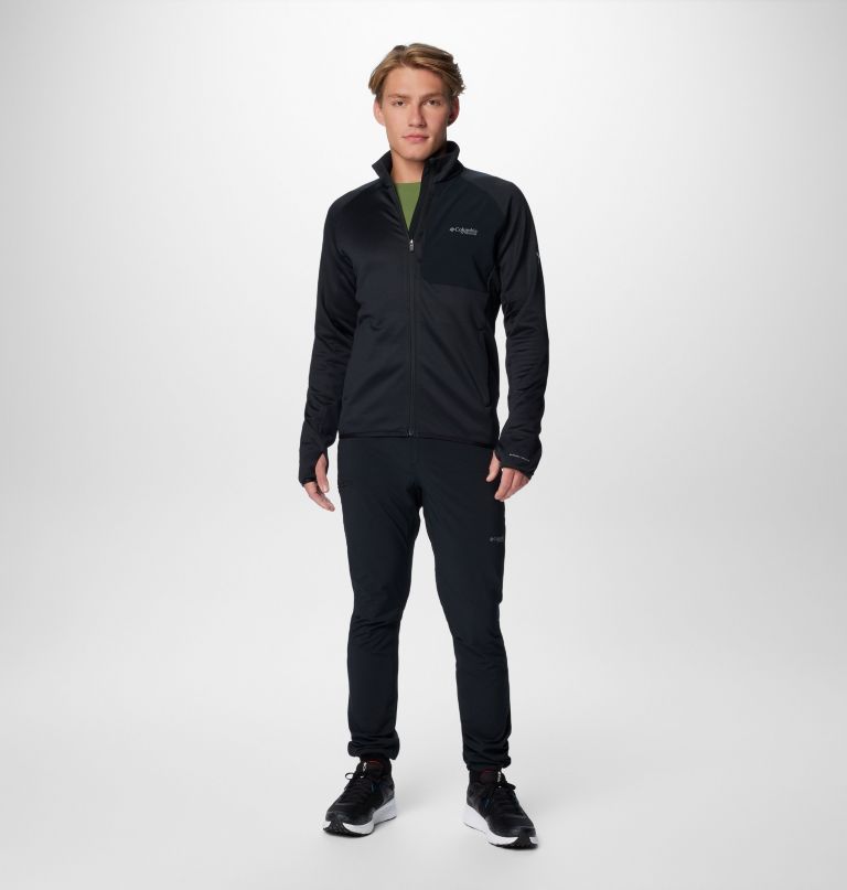triple canyon grid fleece ii herrenjacke mit durchgehendem reißverschluss
