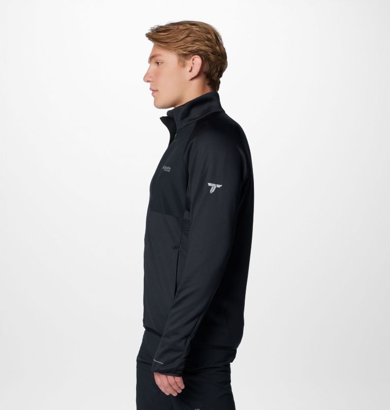 triple canyon grid fleece ii herrenjacke mit durchgehendem reißverschluss