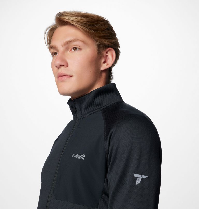 triple canyon grid fleece ii herrenjacke mit durchgehendem reißverschluss