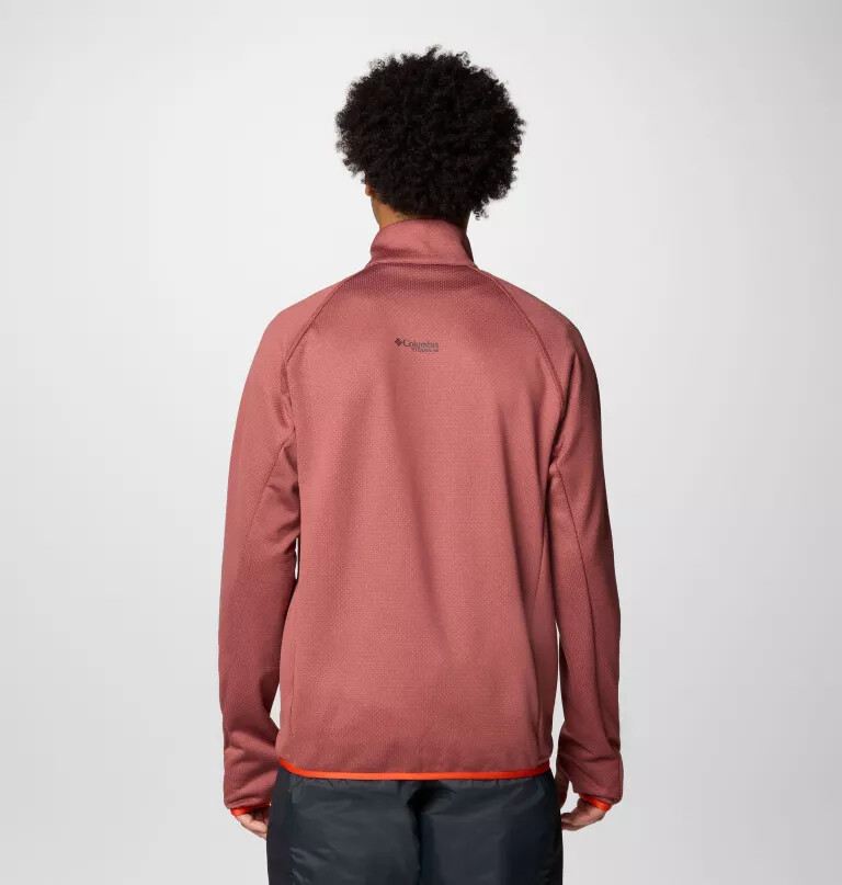 triple canyon grid fleece ii herrenjacke mit durchgehendem reißverschluss