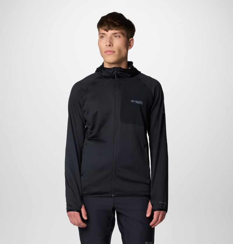 triple canyon grid ii fleecejacke für herren mit kapuze und durchgehendem reißverschluss