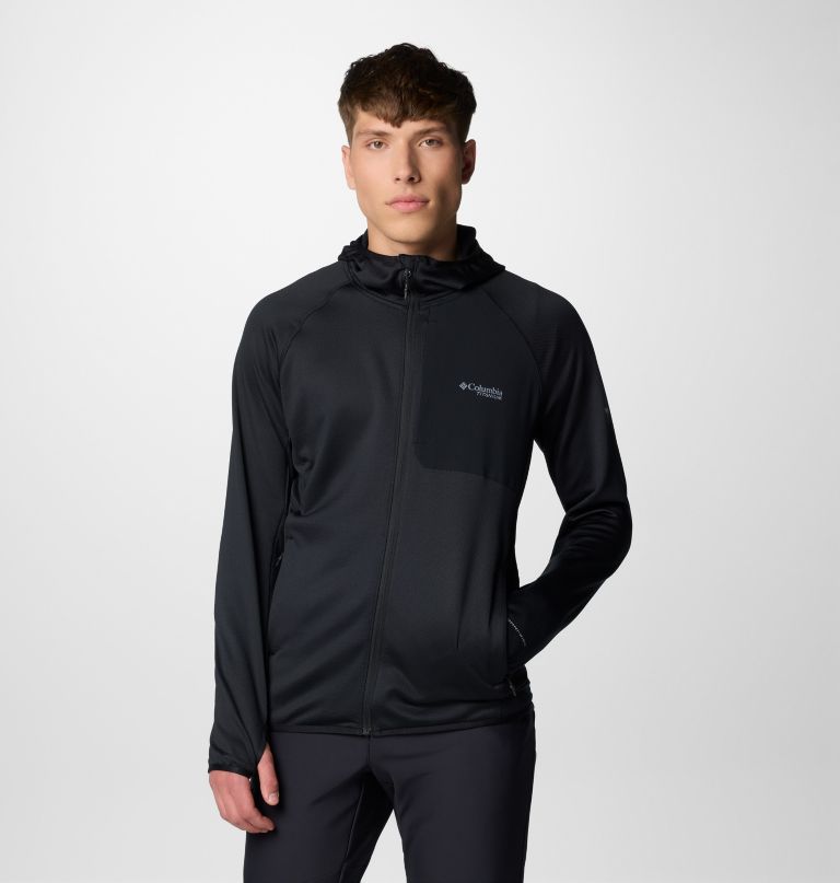 triple canyon grid ii fleecejacke für herren mit kapuze und durchgehendem reißverschluss