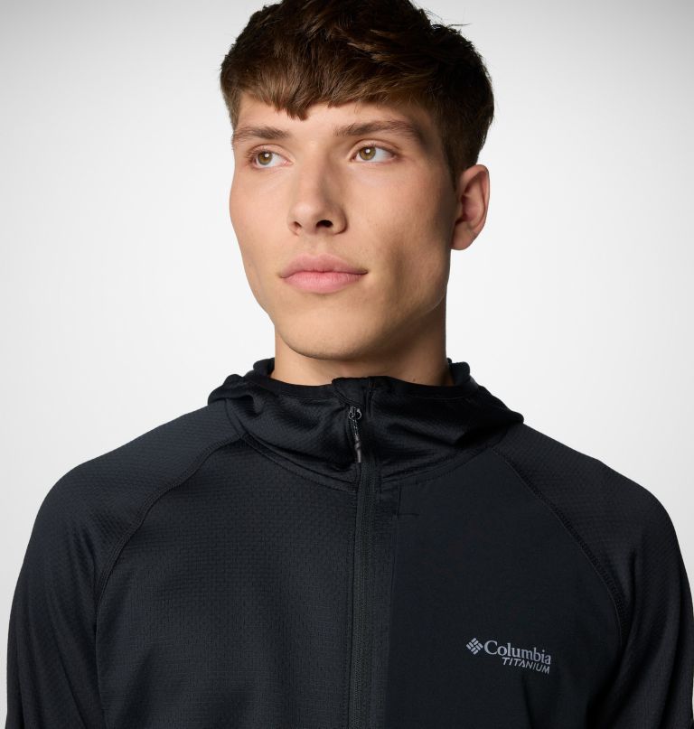 triple canyon grid ii fleecejacke für herren mit kapuze und durchgehendem reißverschluss