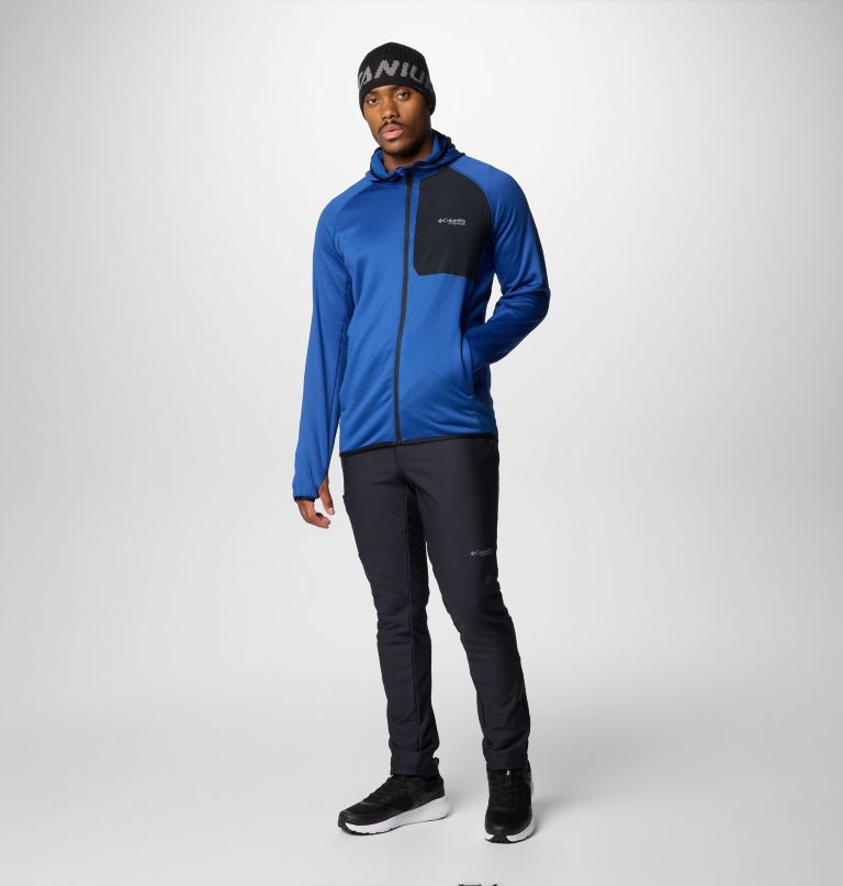triple canyon grid ii fleecejacke für herren mit kapuze und durchgehendem reißverschluss