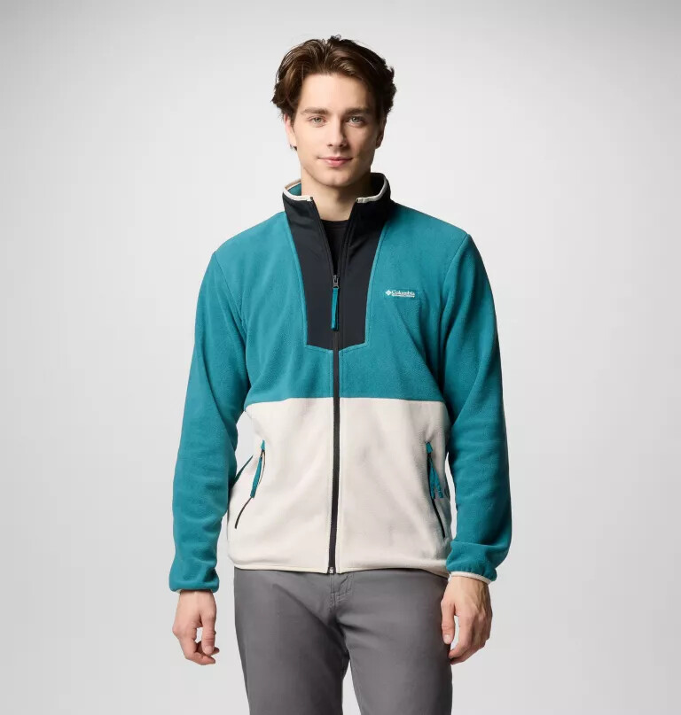 sequoia grove fleecejacke für herren mit durchgehendem reißverschluss