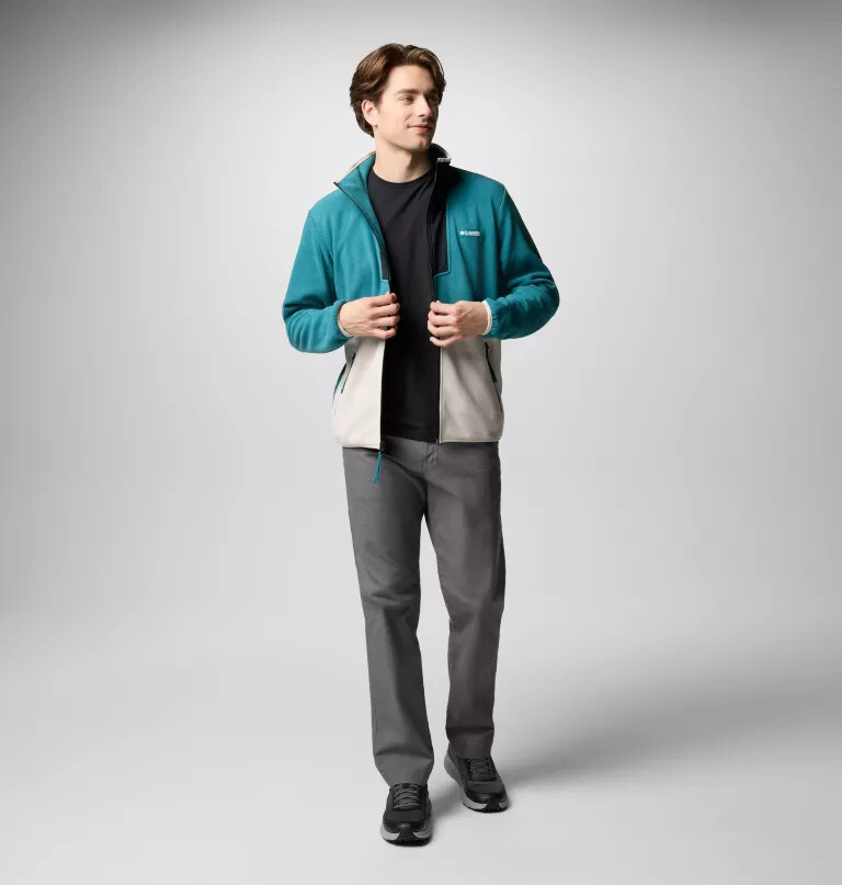 sequoia grove fleecejacke für herren mit durchgehendem reißverschluss