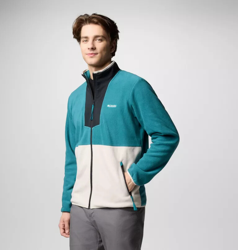 sequoia grove fleecejacke für herren mit durchgehendem reißverschluss