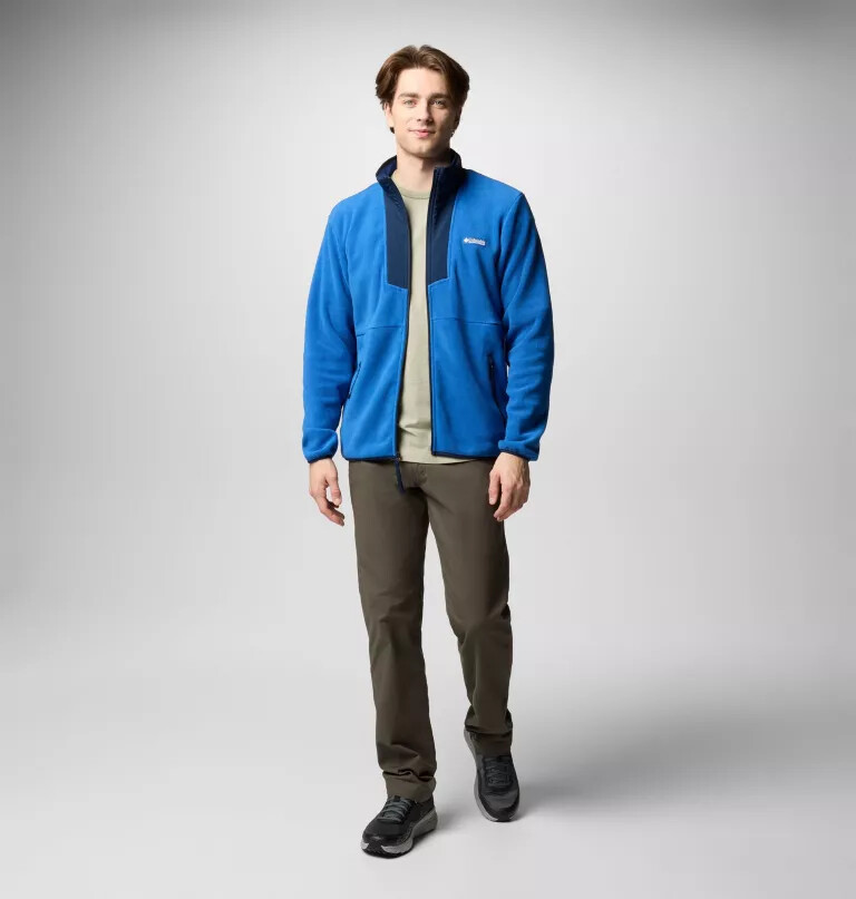 sequoia grove fleecejacke für herren mit durchgehendem reißverschluss