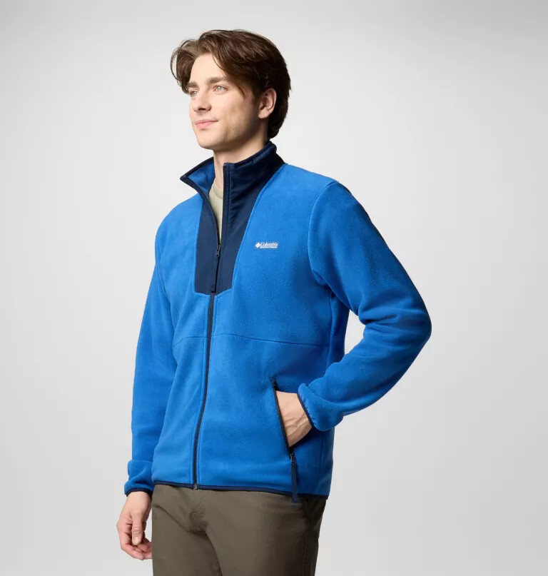 sequoia grove fleecejacke für herren mit durchgehendem reißverschluss