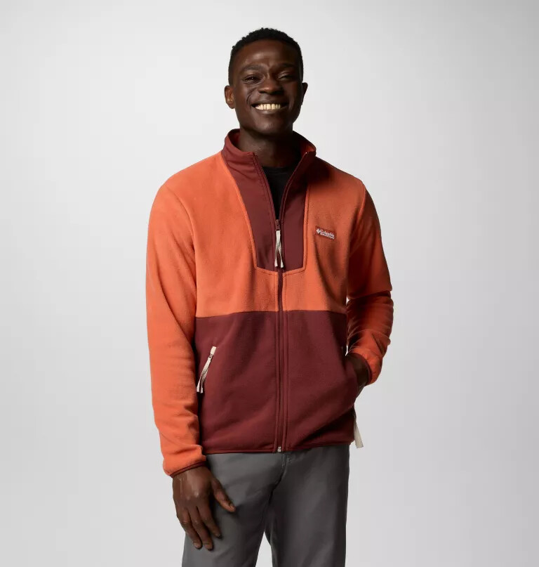 sequoia grove fleecejacke für herren mit durchgehendem reißverschluss