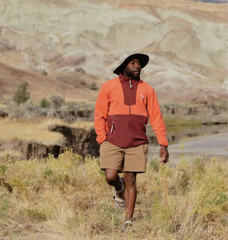 sequoia grove fleecejacke für herren mit durchgehendem reißverschluss