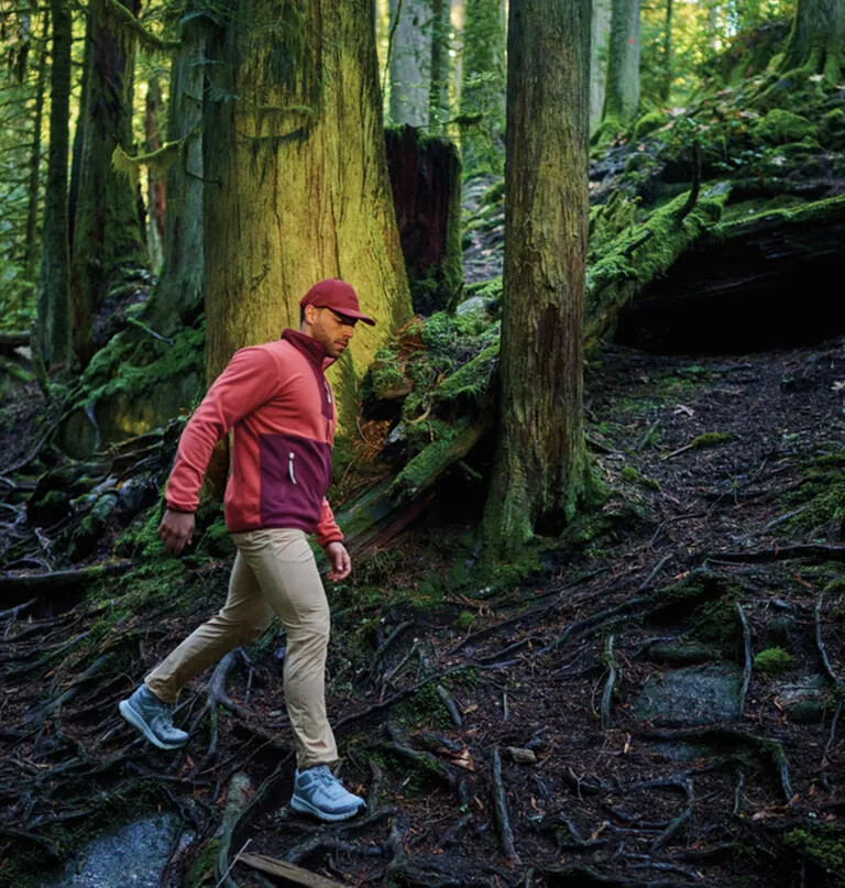 sequoia grove fleecejacke für herren mit durchgehendem reißverschluss
