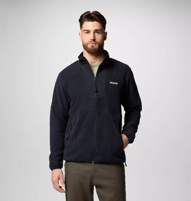 sequoia grove fleecejacke für herren mit durchgehendem reißverschluss
