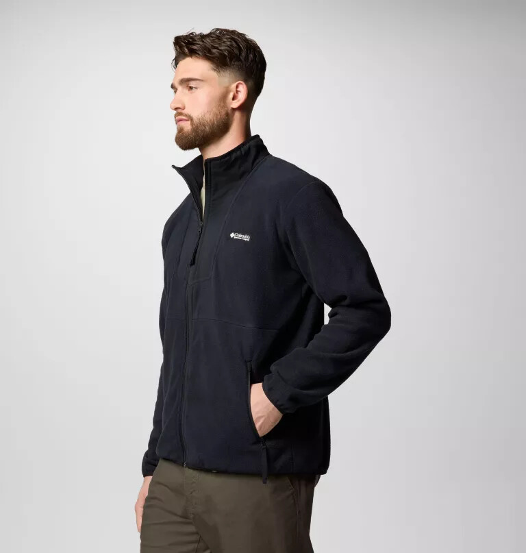sequoia grove fleecejacke für herren mit durchgehendem reißverschluss