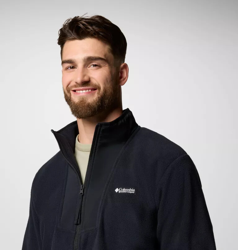 sequoia grove fleecejacke für herren mit durchgehendem reißverschluss