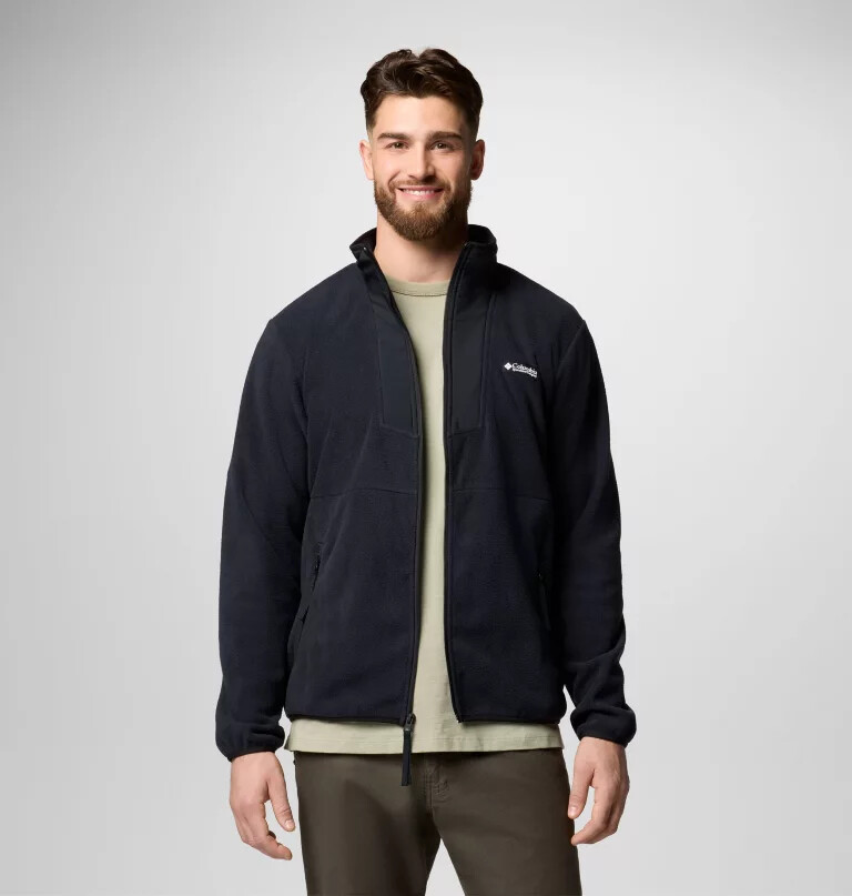 sequoia grove fleecejacke für herren mit durchgehendem reißverschluss