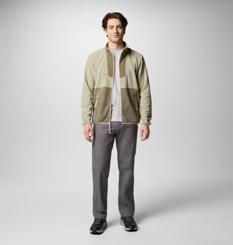 sequoia grove fleecejacke für herren mit durchgehendem reißverschluss