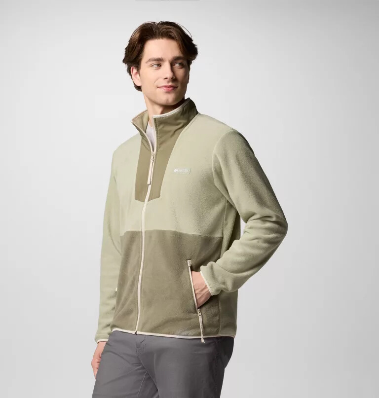 sequoia grove fleecejacke für herren mit durchgehendem reißverschluss