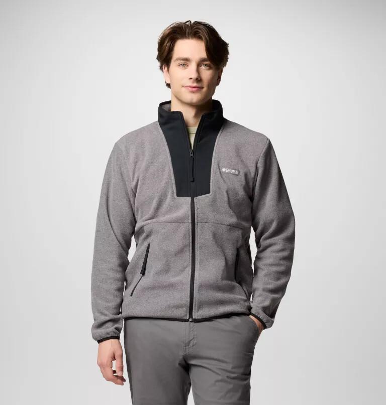 sequoia grove fleecejacke für herren mit durchgehendem reißverschluss