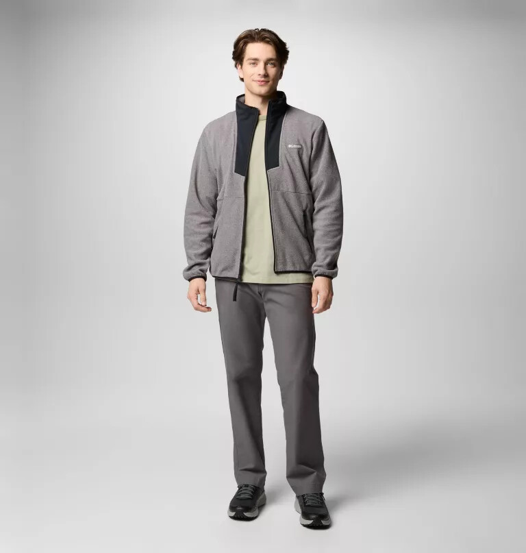 sequoia grove fleecejacke für herren mit durchgehendem reißverschluss