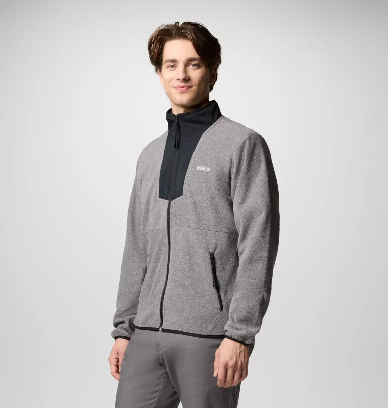 sequoia grove fleecejacke für herren mit durchgehendem reißverschluss