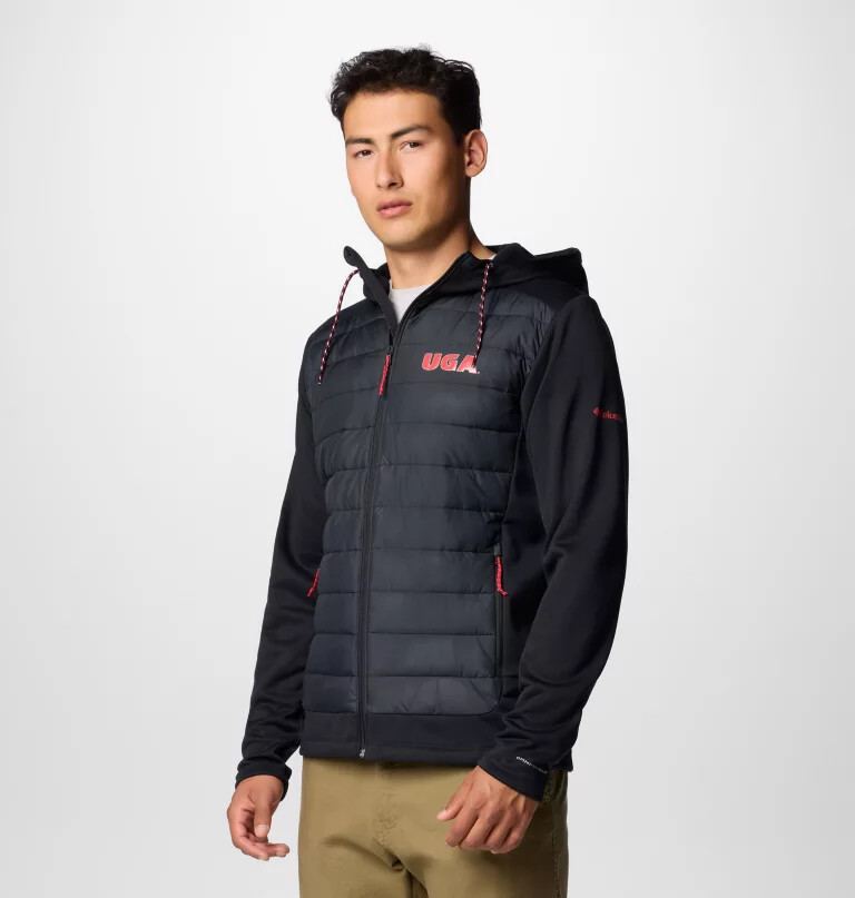 collegiate out-shield hybrid-hoodie für herren – georgia
