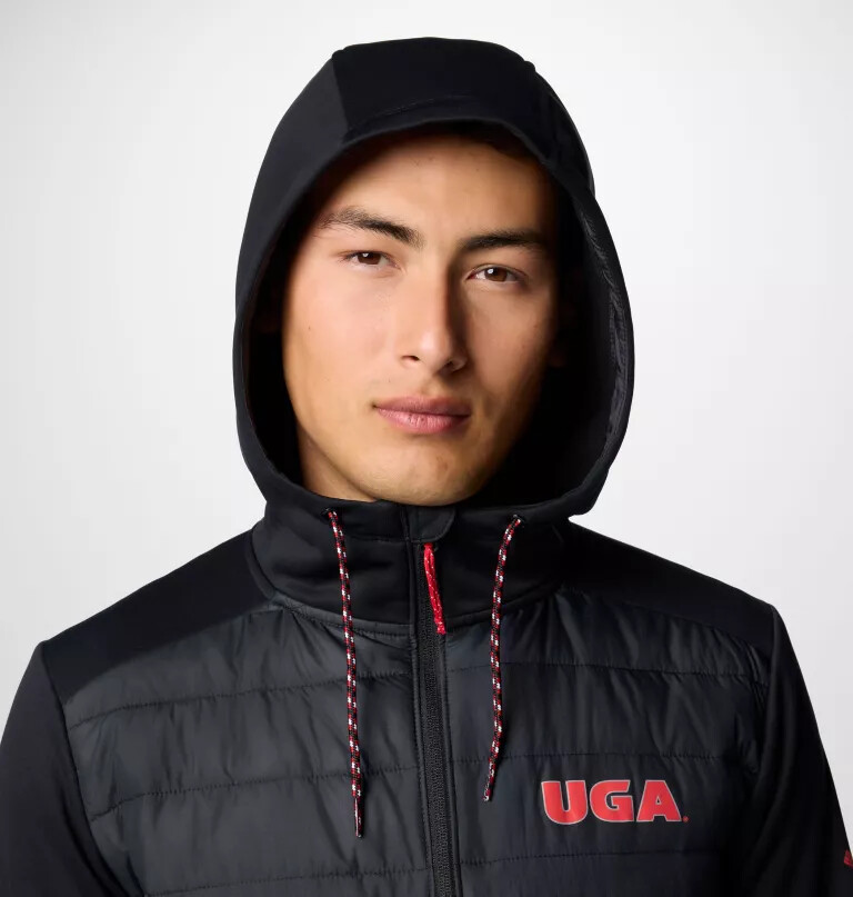 collegiate out-shield hybrid-hoodie für herren – georgia
