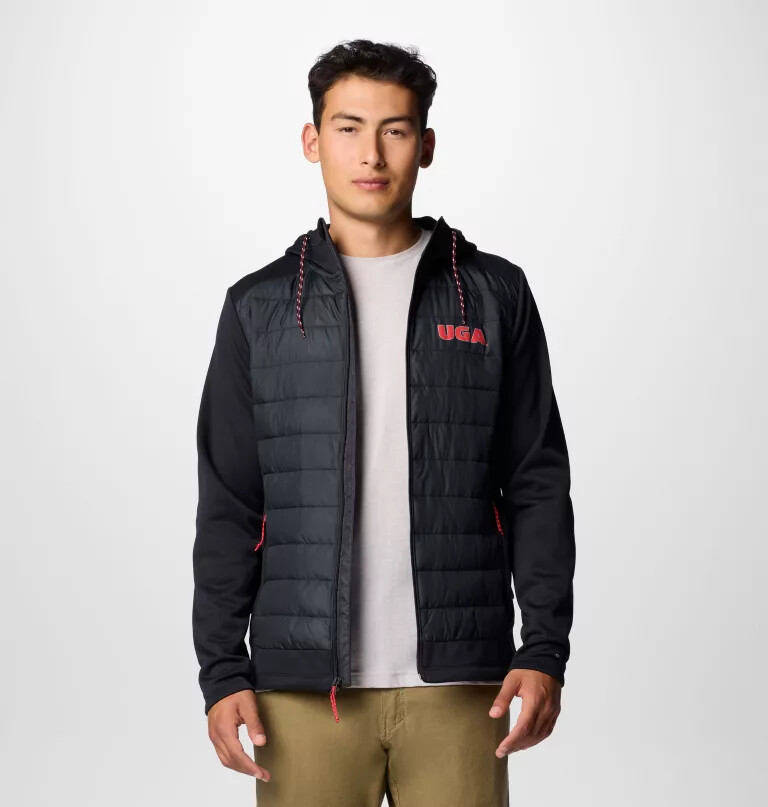 collegiate out-shield hybrid-hoodie für herren – georgia