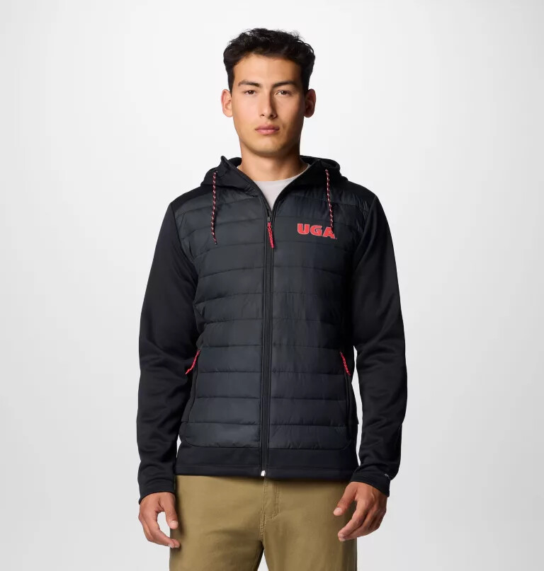 collegiate out-shield hybrid-hoodie für herren – georgia
