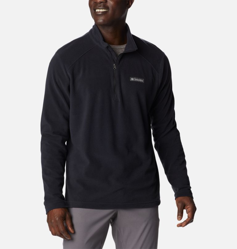 lake aloha fleece-pullover für herren mit halbem reißverschluss