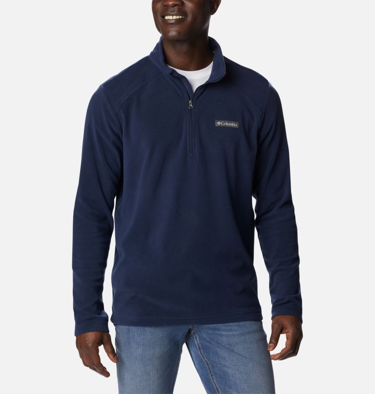 lake aloha fleece-pullover für herren mit halbem reißverschluss