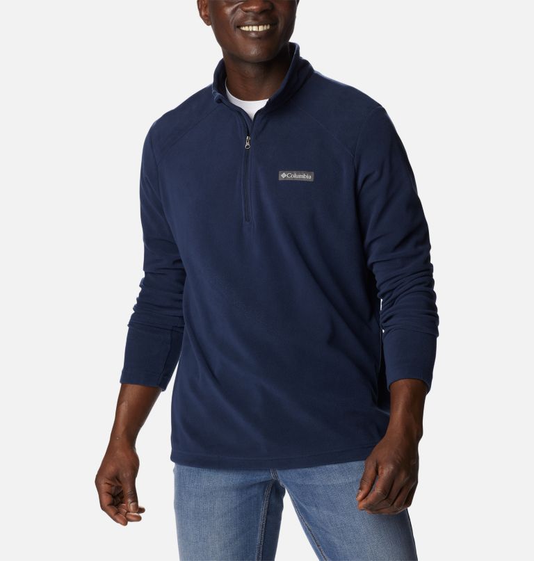 lake aloha fleece-pullover für herren mit halbem reißverschluss