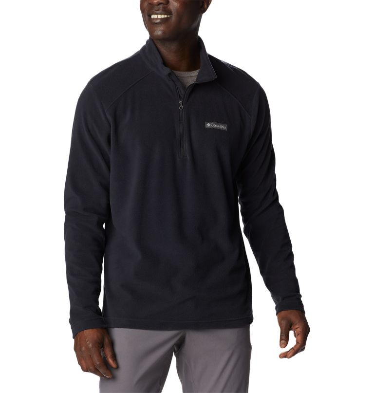 lake aloha fleece-pullover mit halbem reißverschluss für herren – lang
