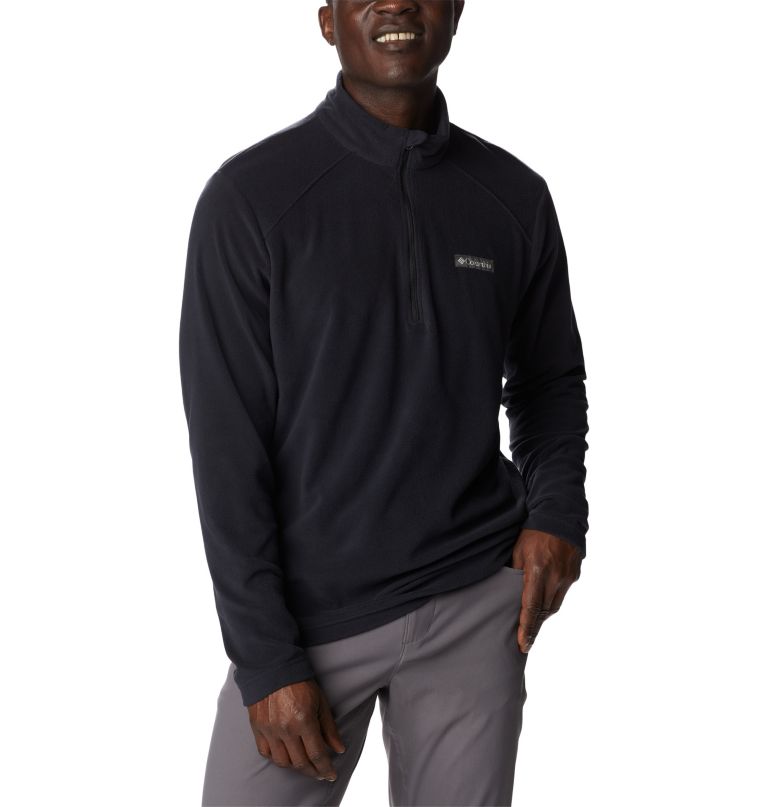 lake aloha fleece-pullover mit halbem reißverschluss für herren – lang
