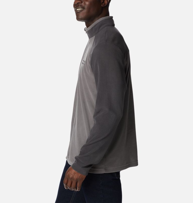lake aloha fleece-pullover mit halbem reißverschluss für herren – lang