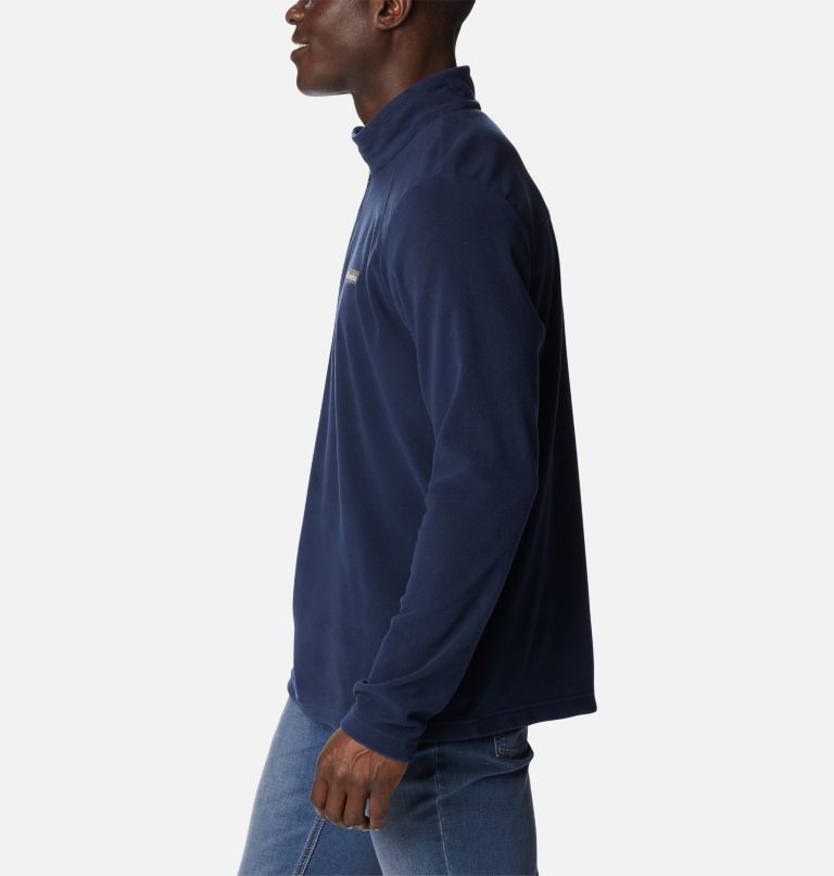 lake aloha fleece-pullover mit halbem reißverschluss für herren – lang