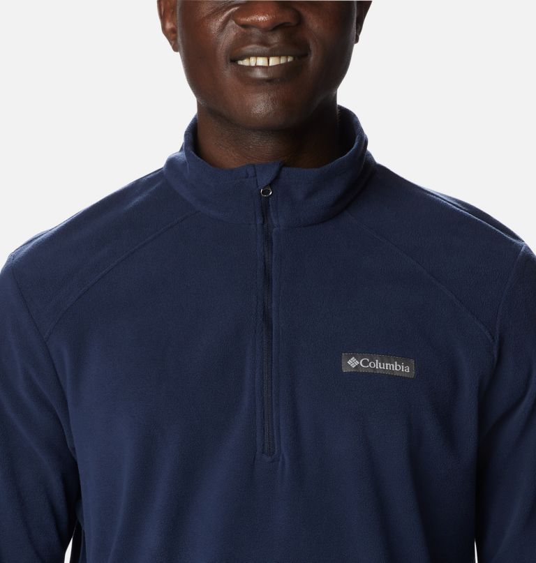 lake aloha fleece-pullover mit halbem reißverschluss für herren – lang